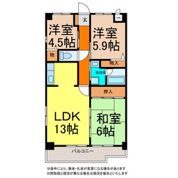 スカール喜多川　Ｂ棟の物件間取画像